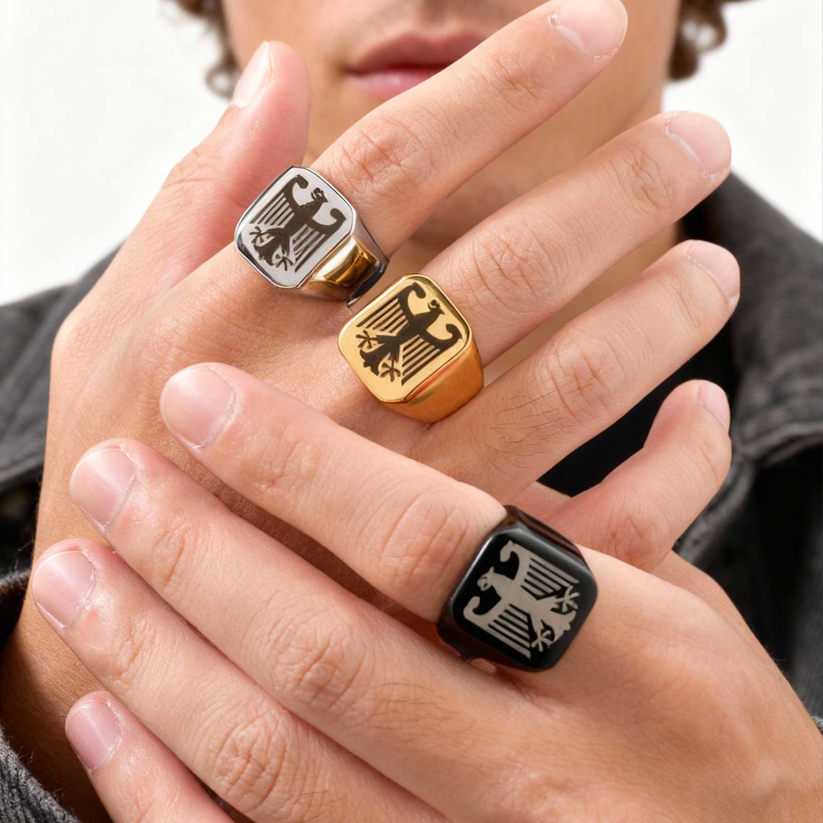 Women Bags Discount - Custom Flying Hawk Eagle Ring Cool