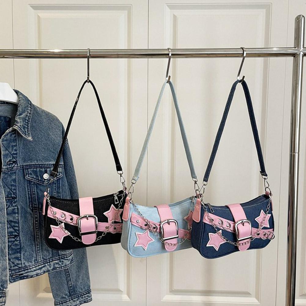 Women Bags Jeans - Fashion Women's Handbags Denim Stars Pattern