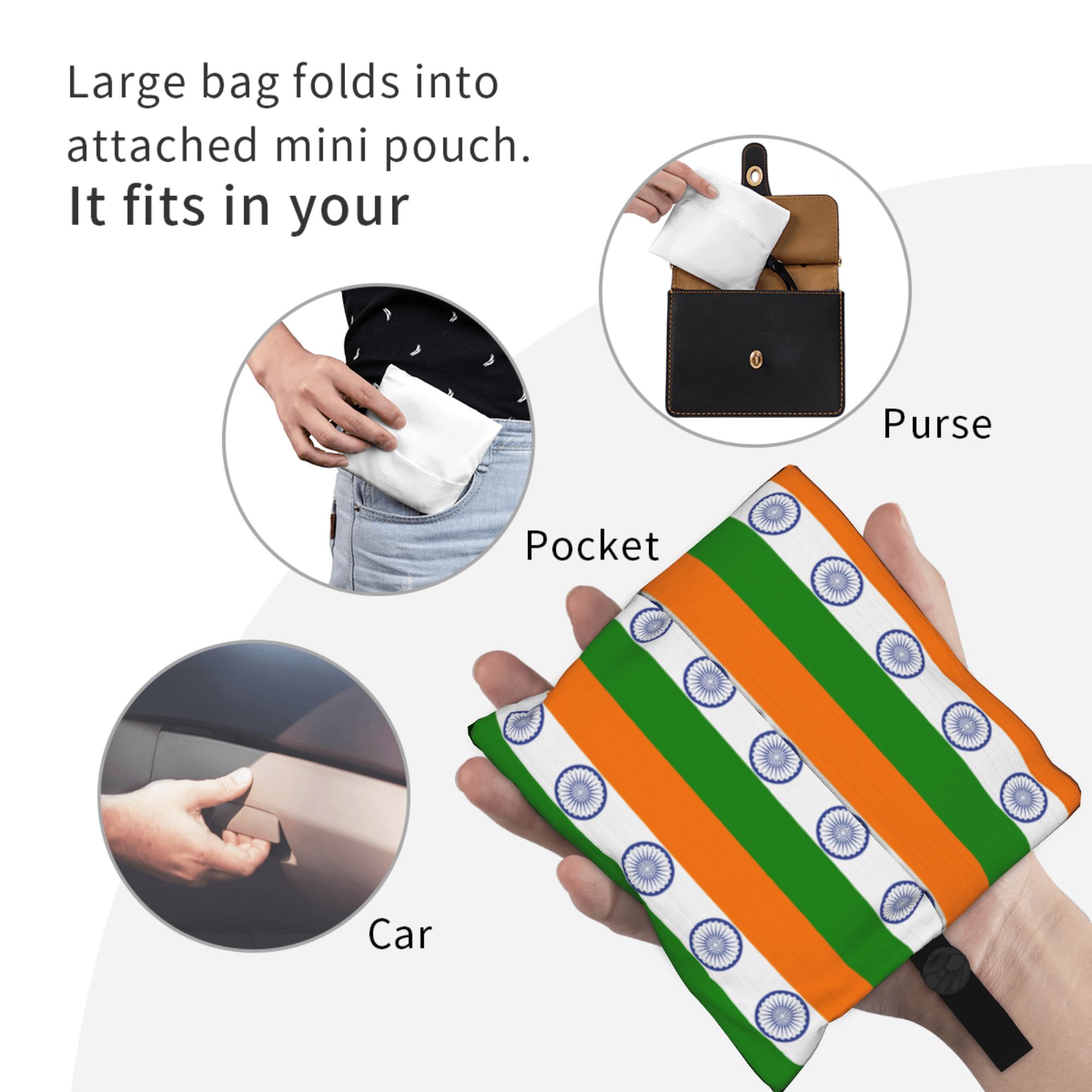 Reusable Flag Of Indias Shoppi - Women Bags India recension och pris