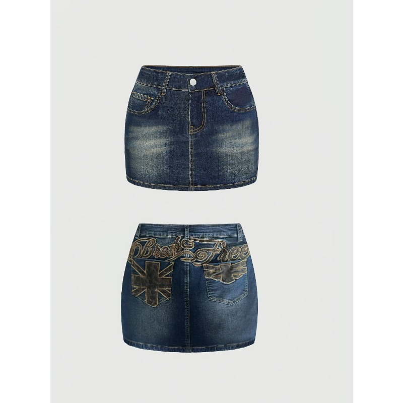Summer Denim Retro Short Skirt - Women Bags Jeans recension och pris