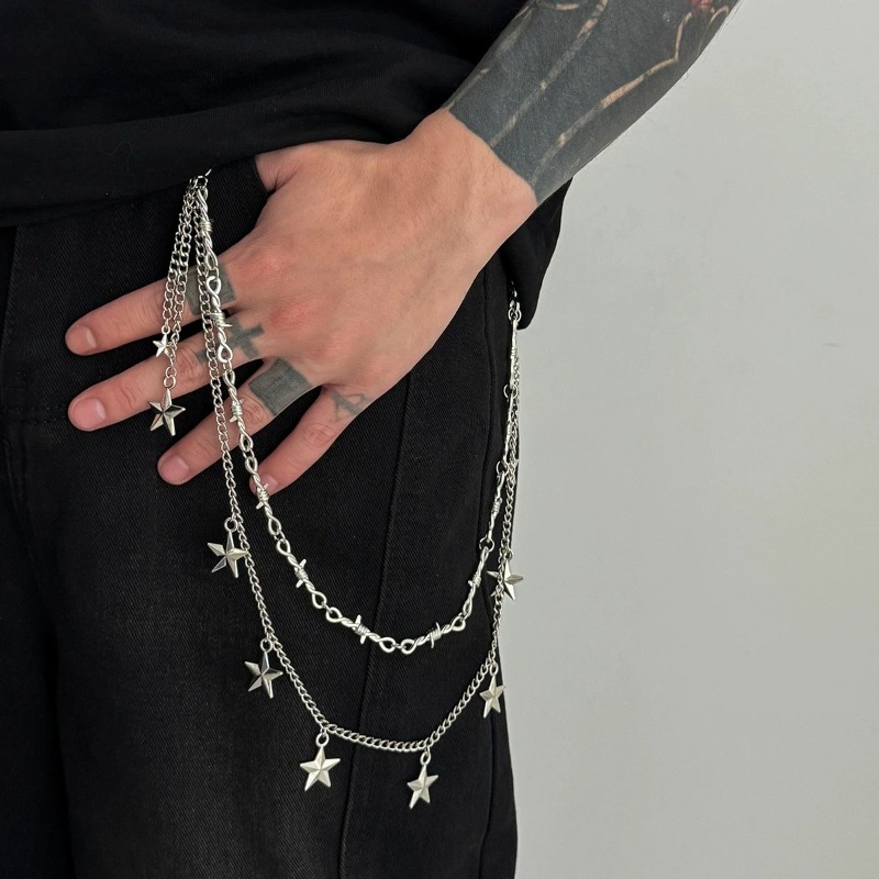 Men Women Hip Hop Double Layer - Women Bags Jeans recension och pris