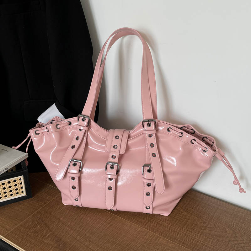 Y2K Gothic Rivet Adjustable St - Women Bags Discount recension och pris