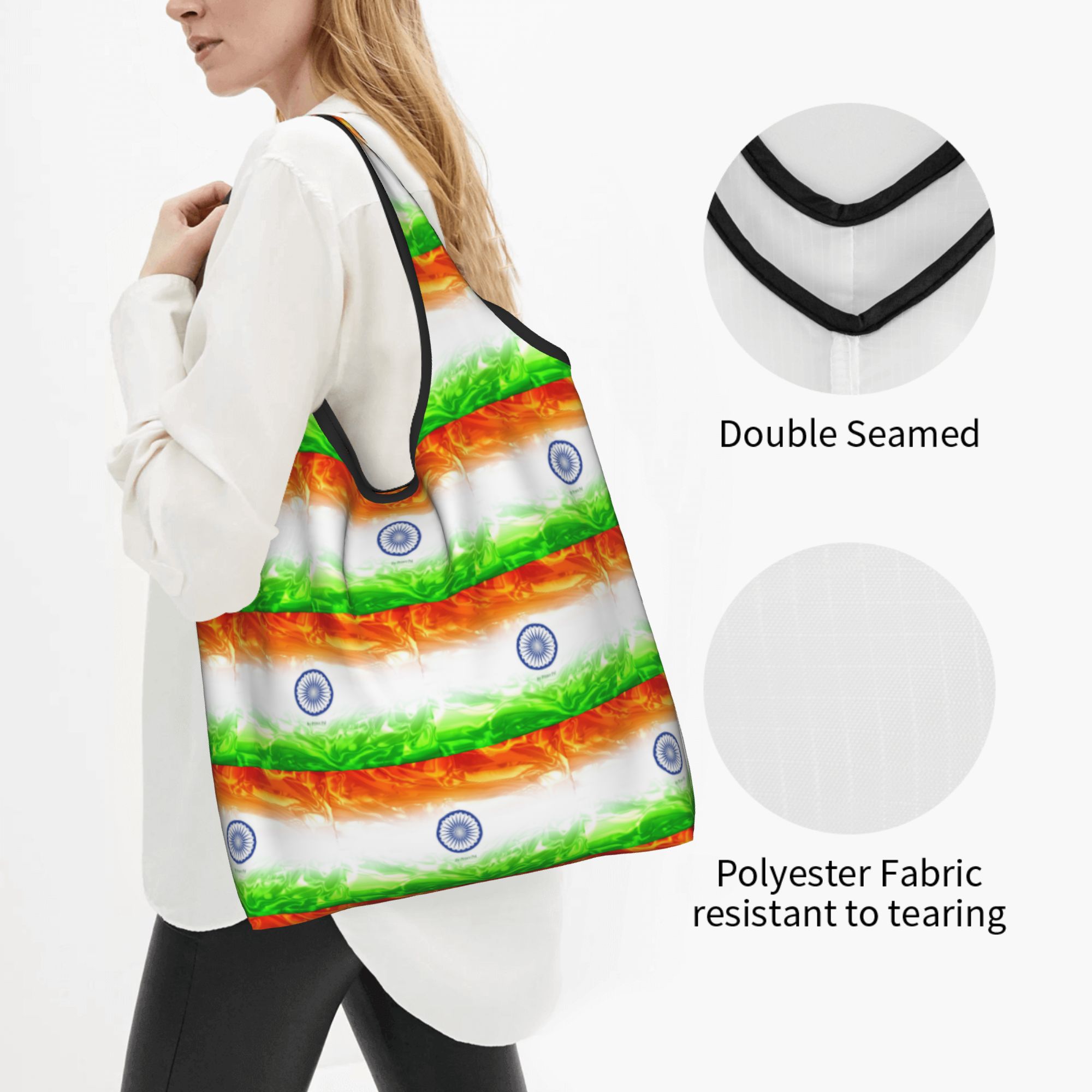 Flag Of Indias Grocery Shoppin - Women Bags India recension och pris