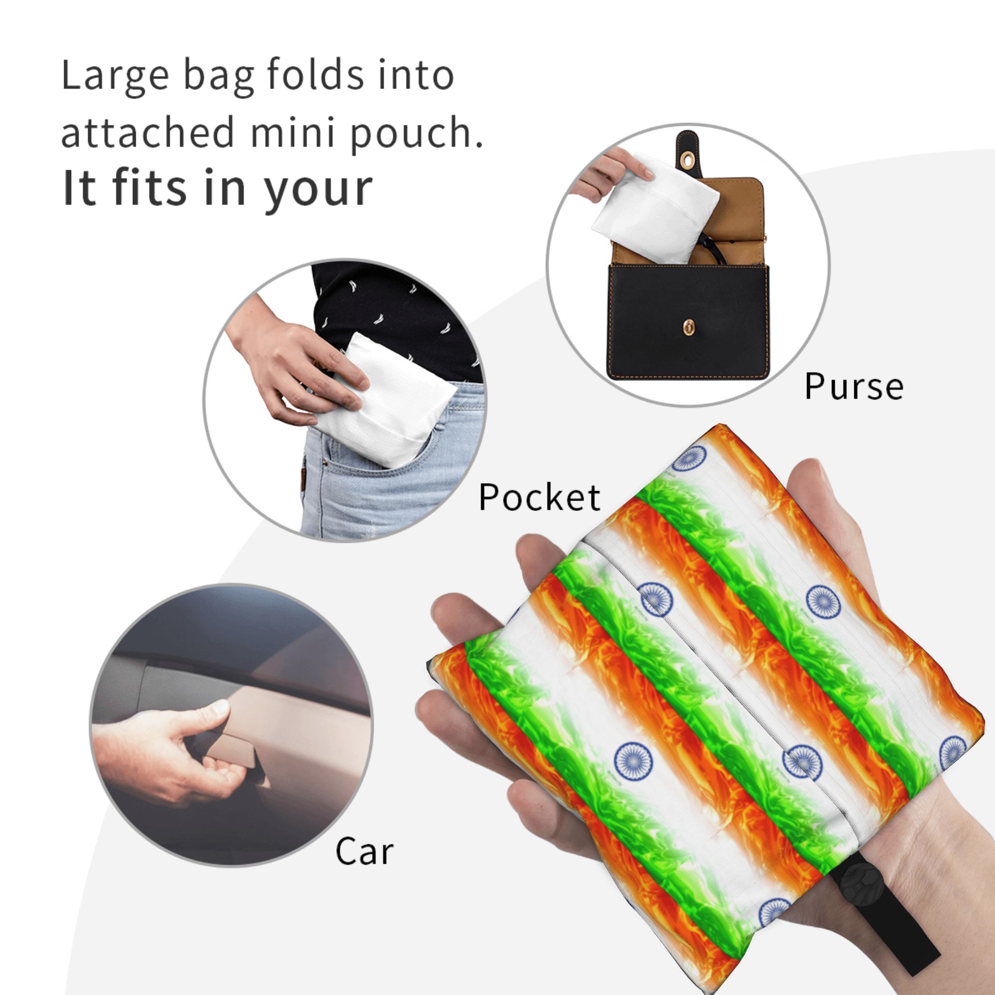Flag Of Indias Grocery Shoppin - Women Bags India recension och pris