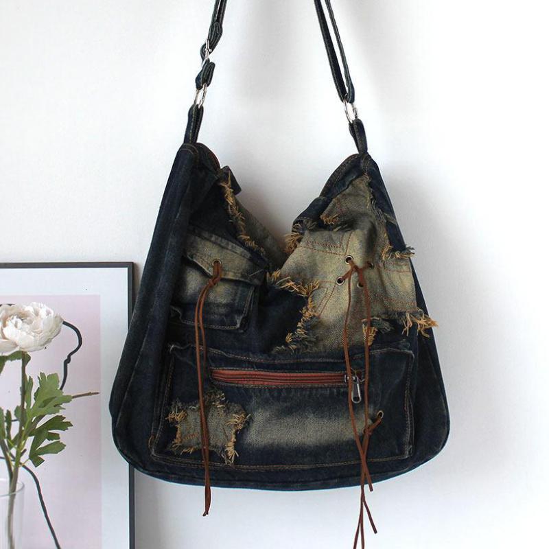 Y2k Wasteland Stray Retro  Den - Women Bags Jeans recension och pris