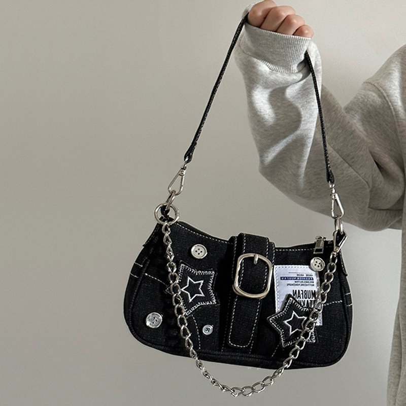 Y2k Fashion Women's Handbags S - Women Bags Jeans recension och pris