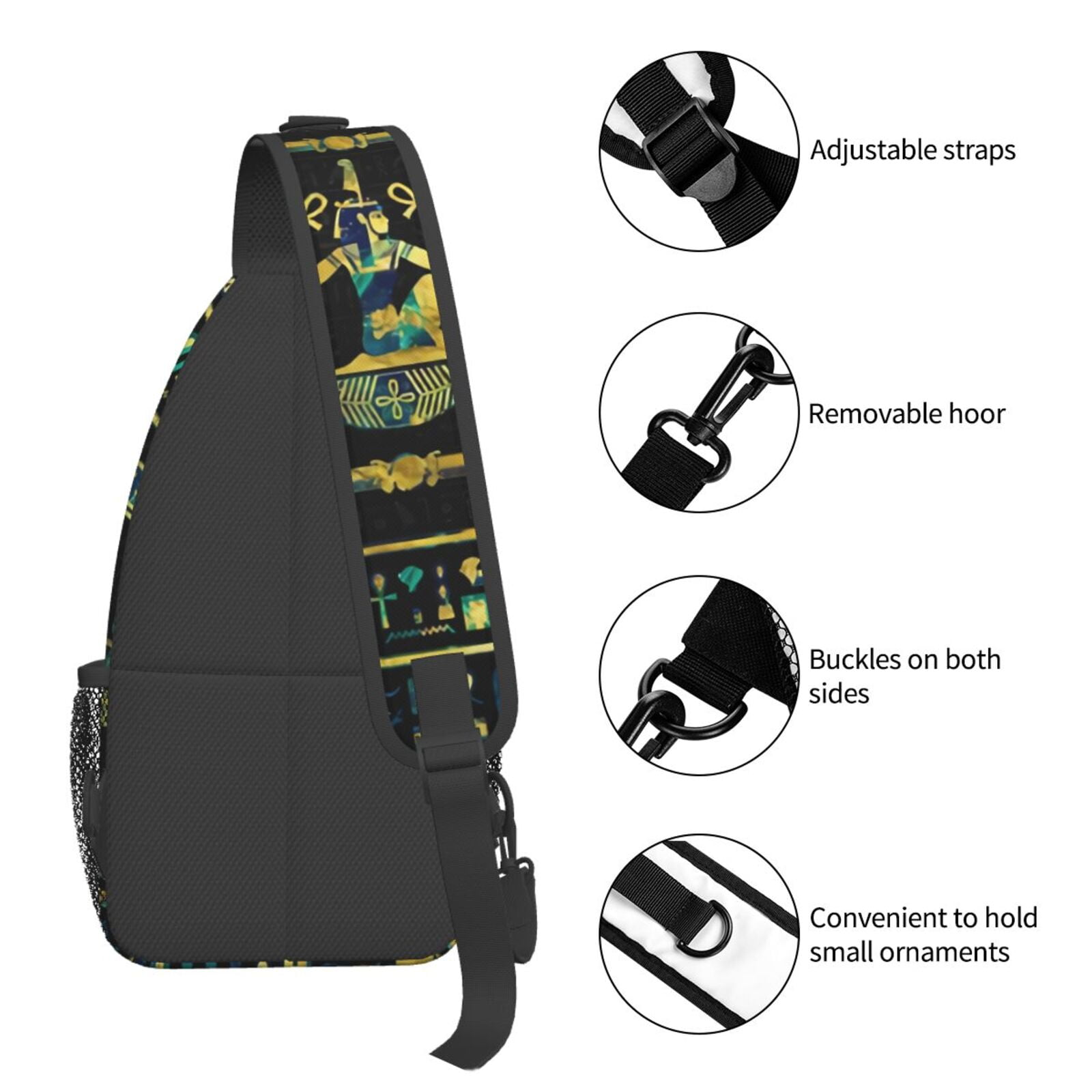 Egyptian Hieroglyphs Golden In - Women Bags India recension och pris
